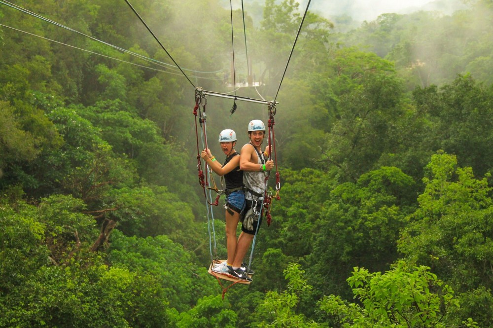 Go zip lining in Puerto Vallarta